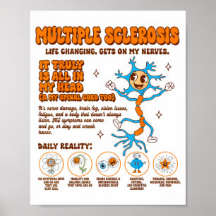 Póster Esclerosis Múltiple Conciencia Me Pone De Los Nerv