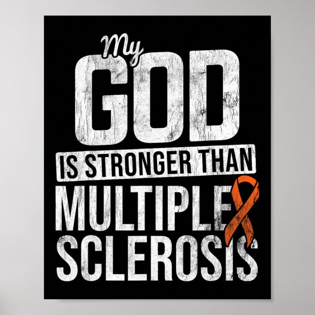 Póster Esclerosis Múltiple Más Fuerte Sra. Awareness Nara (Frente)