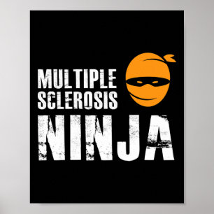 Póster Esclerosis Ninja - La Sra. Support Awareness Fight