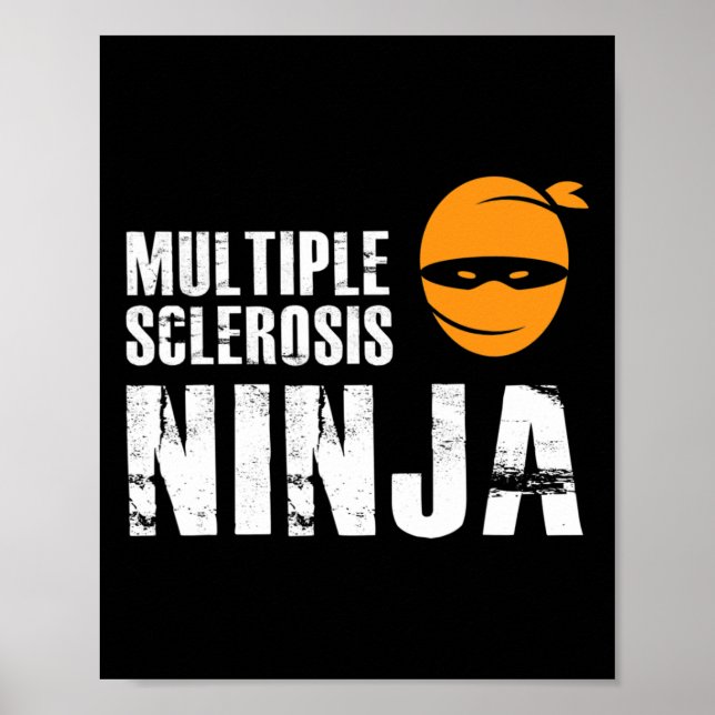 Póster Esclerosis Ninja - La Sra. Support Awareness Fight (Frente)