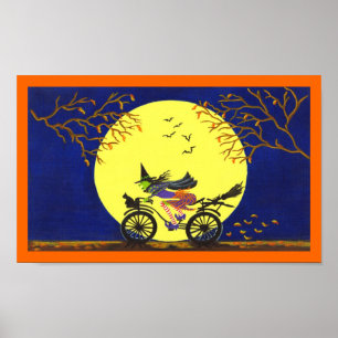 Poster "escoba rota " del arte de Halloween