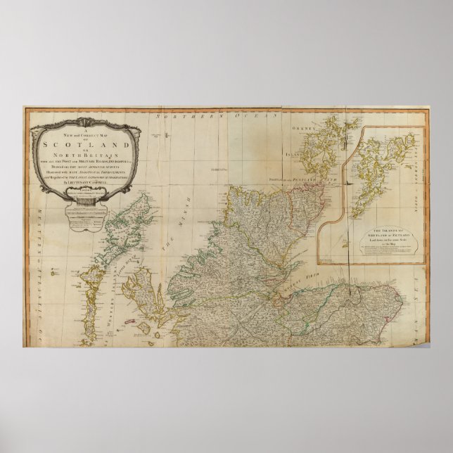 Póster Escocia al norte (Frente)