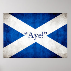 Póster Escocia, ¡AYE!