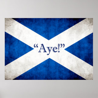 Póster Escocia, ¡AYE!