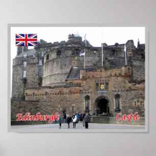 Póster Escocia - Edimburgo - Castillo -