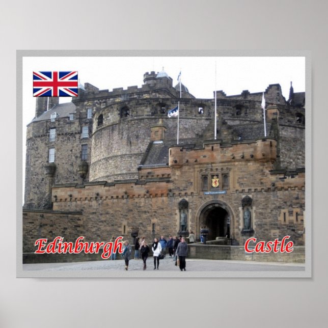 Póster Escocia - Edimburgo - Castillo - (Frente)