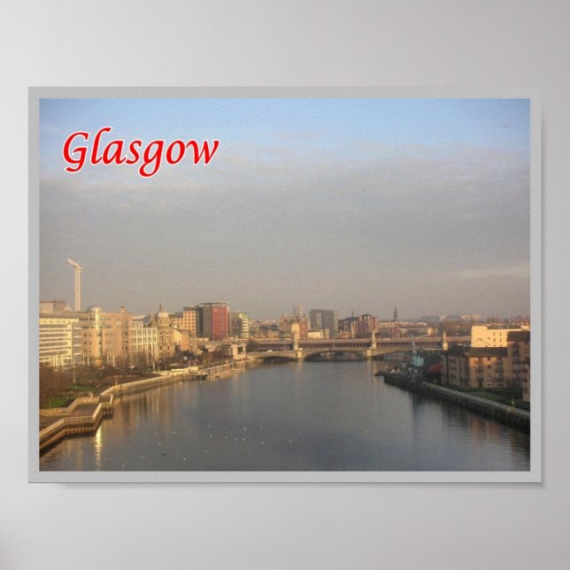 Póster Escocia - Glasgow (Frente)