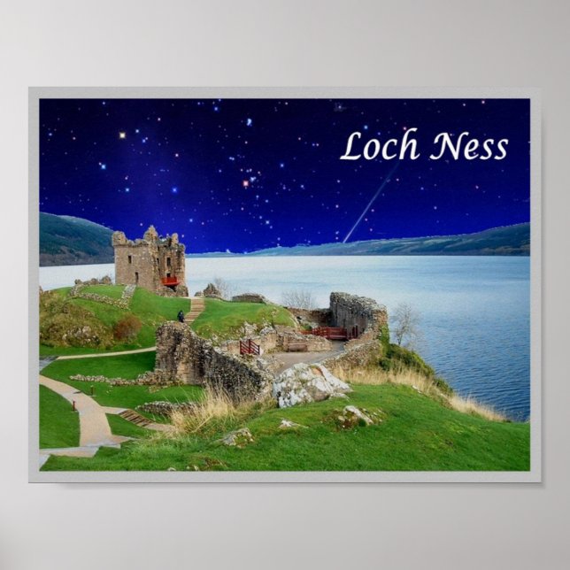 Póster Escocia - Loch Ness (Frente)