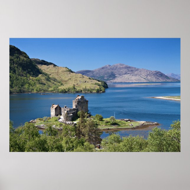 Póster Escocia - Poster del Castillo de Donan Eilean (Frente)