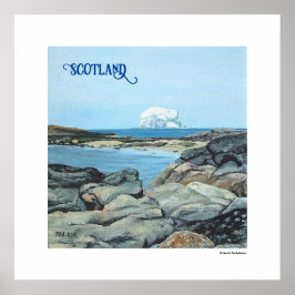Póster Escocia Rock North Berwick por Pola.B.Alex