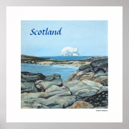 Póster Escocia Rock North Berwick por Pola.B.Alex
