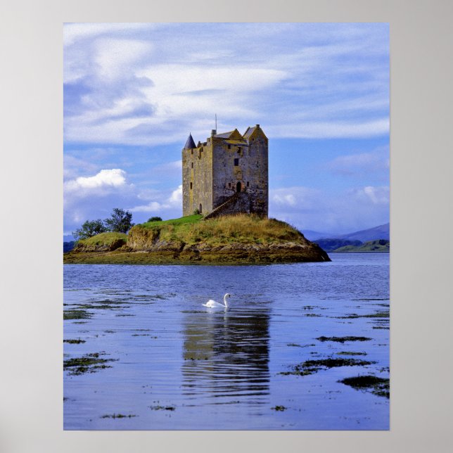 Póster Escocia, Tierras Altas, Wester Ross, Loch Linnhe.  (Frente)