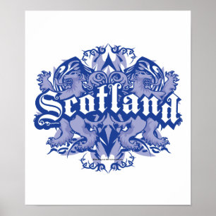 Póster Escocia tribal