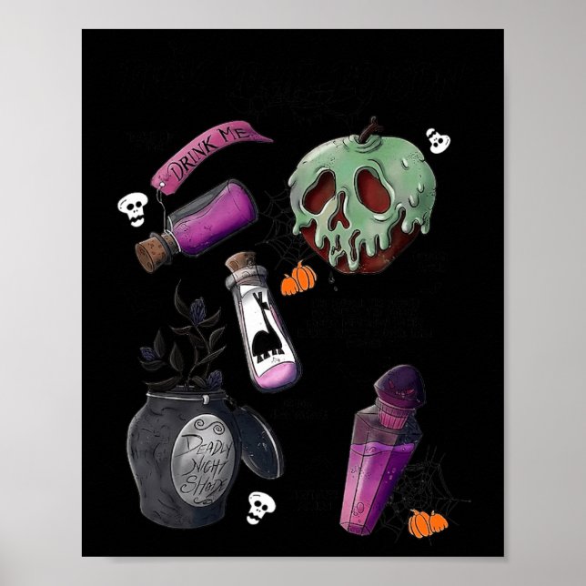 Póster Escoja su bebida envenenada me potion Halloween (Frente)