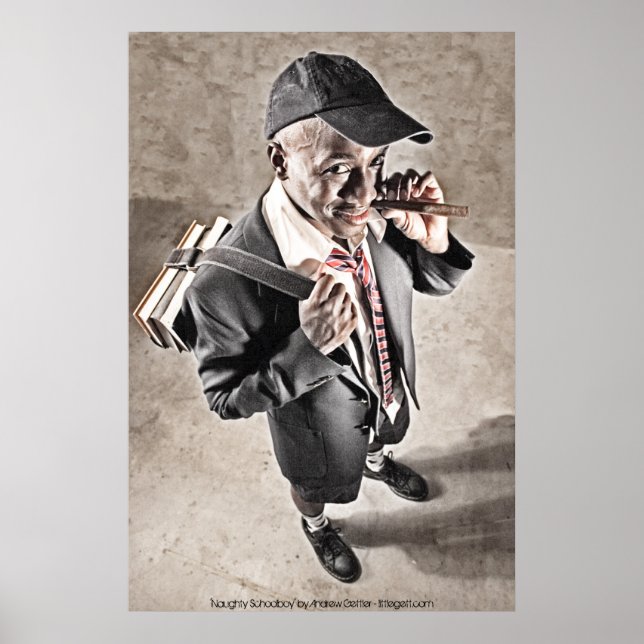 Póster 'Escolar travieso' por Andrew Gettler (Frente)