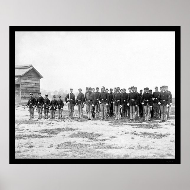 Póster Escolta de caballería del General Grant 1865 (Frente)