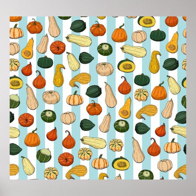 Póster Escombros dibujados a mano, fondo a rayas sin cost (Frente)