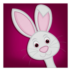 Póster Escondido conejo de Pascua