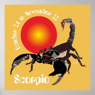 Póster Escorpio 24 de octubre a 22 de noviembre Poster