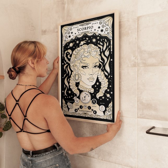 Póster Escorpio Intenso y Misterioso - Poster Astrológico (Subido por el creador)