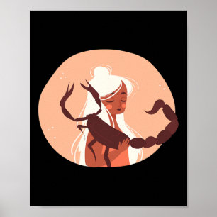 Póster Escorpio Navidad Zodíaco Horóscopo Astrología