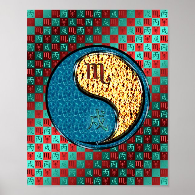 Póster Escorpio y Perro de Fuego (Frente)