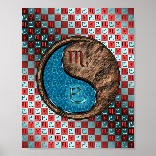 Póster Escorpio y serpiente de la Tierra (Frente)