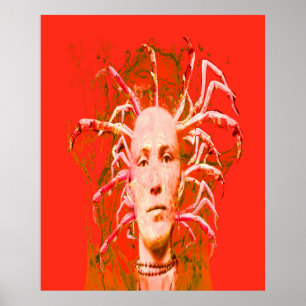 Póster Escorpión rojo