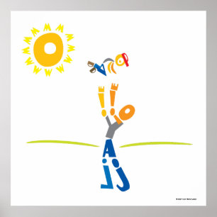 Póster Escriba Papá Imprimir - ¡Feliz Día del Padre!