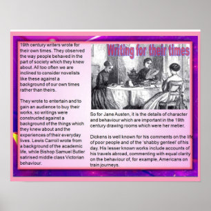 Póster Escribiendo para sus tiempos