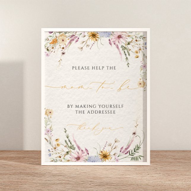 Póster Escribir la dirección de Baby Shower en el envolto (Subido por el creador)