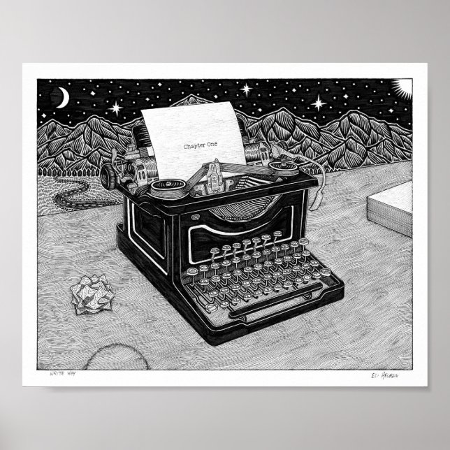 Póster Escribir la forma (Frente)