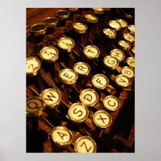 Póster Escribirme - teclas de letra