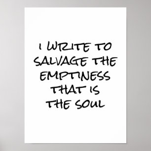 Póster Escribo Poster