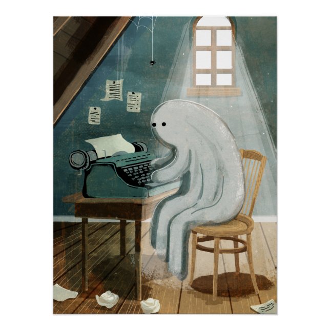 Póster Escritor fantasma (Anverso)