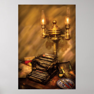 Póster Escritor - Máquina de Escribir Remington
