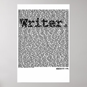Póster "Escritor. "poster