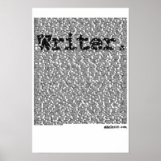 Póster "Escritor" poster