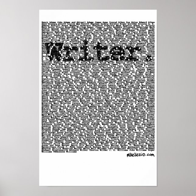 Póster "Escritor" poster (Frente)