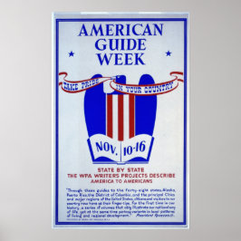 Póster Escritores de WPA de American Guide Week