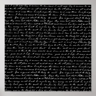 Póster Escritura