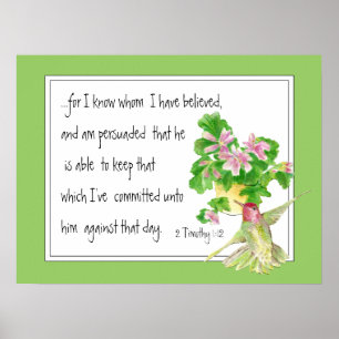 Póster Escritura cristiana del estímulo del 1:12 de 2