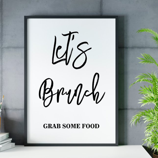 Póster Escritura Vamos a brunch Bridal Shower Rótulo (Subido por el creador)