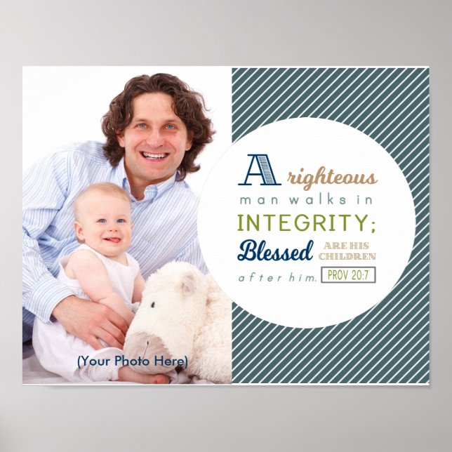 Póster Escritura y el Día del Padre Fotógrafo (Frente)