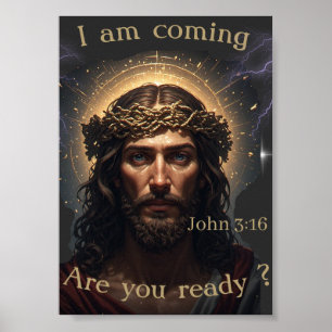Póster Escrituras cristianas Juan 3:16