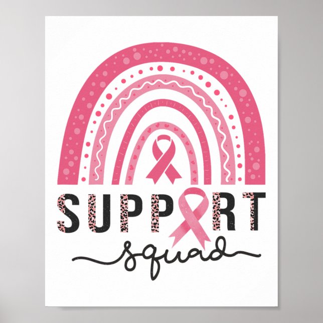 Póster Escuadrón Concienciación sobre el cáncer de mama L (Frente)