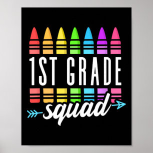 Póster Escuadrón de 1er Grado De Vuelta a la Escuela Maes