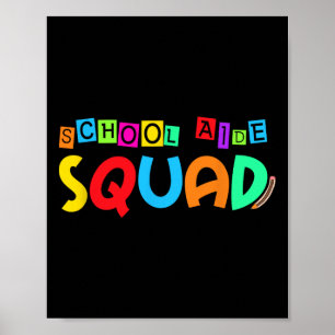 Póster Escuadrón de Ayudantes Escolares Regreso a la Escu