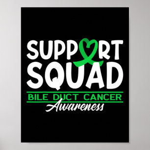 Póster Escuadrón de Conciencia Colangiocarcinoma Cáncer d