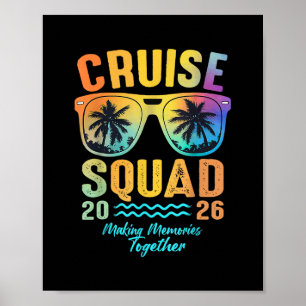 Póster Escuadrón de Crucero 2026 Vacaciones Familiares en